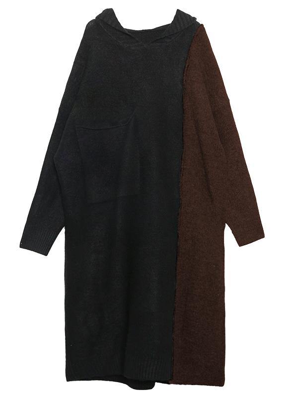 アシンティック冬用パッチワークセーター｜ヴィンテージグレー・ニットウェア